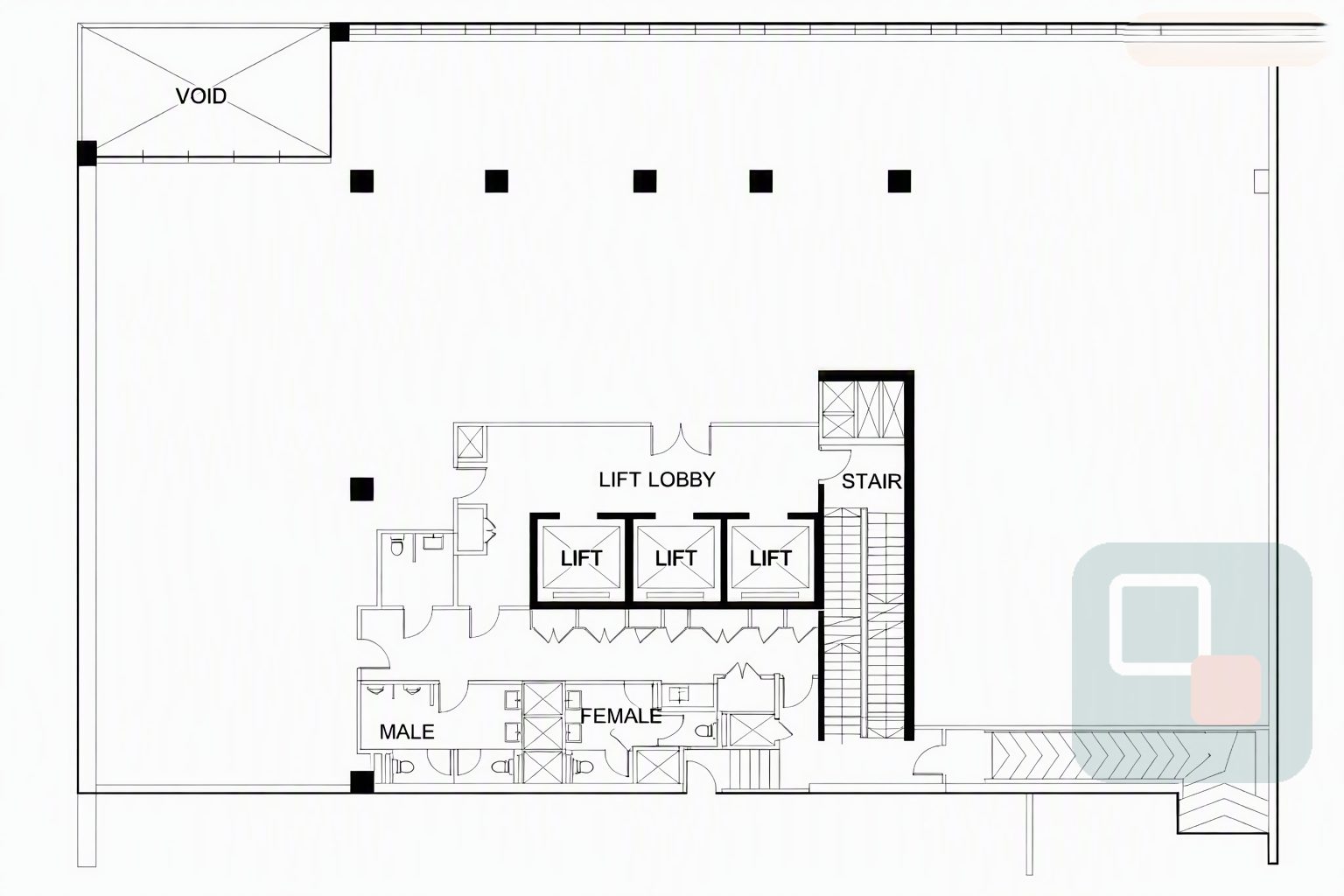 30 Prinsep Street typical floor plan