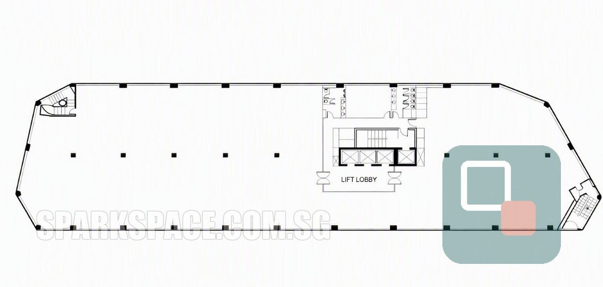 Genting Centre typical floor plan