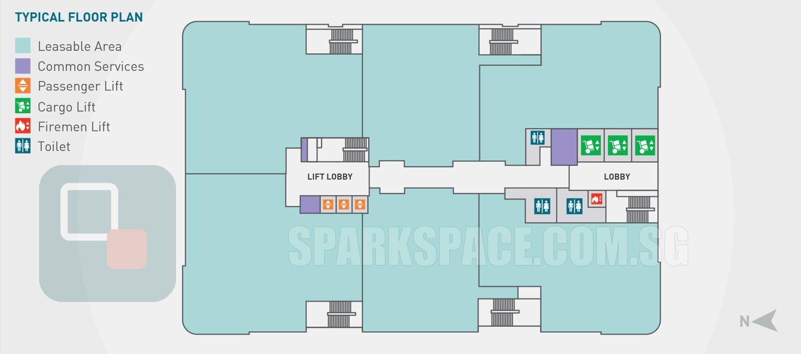 Pacific Tech Centre typical floor plan