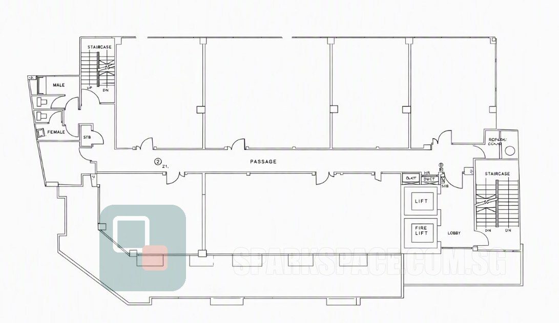 Union Building typical floor plan