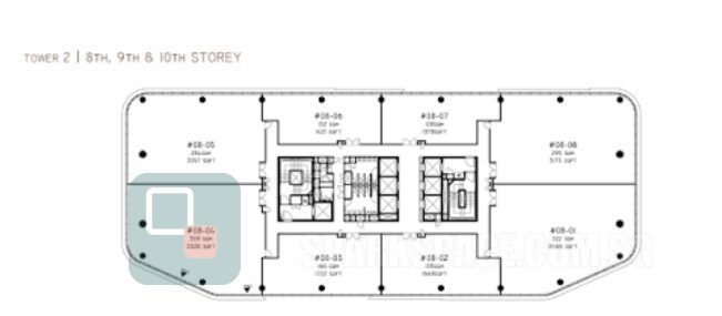 Woods Square 2 typical floor plan